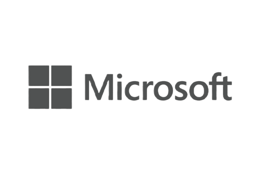 Microsoft black and white logo