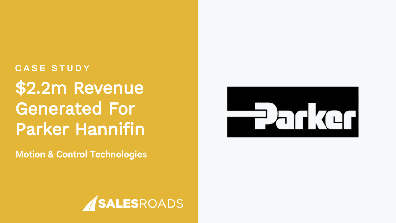 Case Study: $2.2m revenue generated for Parker Hannifin.